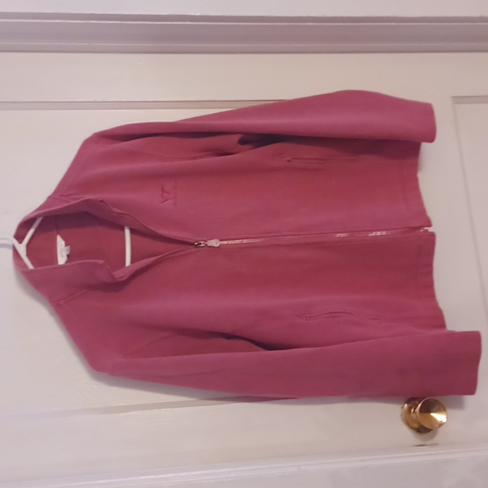 Monterey  club pink zip up jacket women's size medium  Virginia Tech